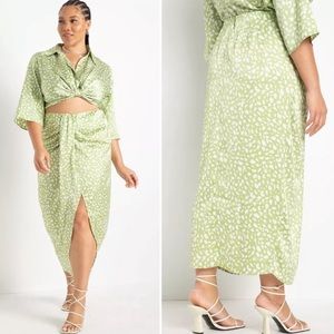 NWT Eloquii Cinched Sarong Skirt